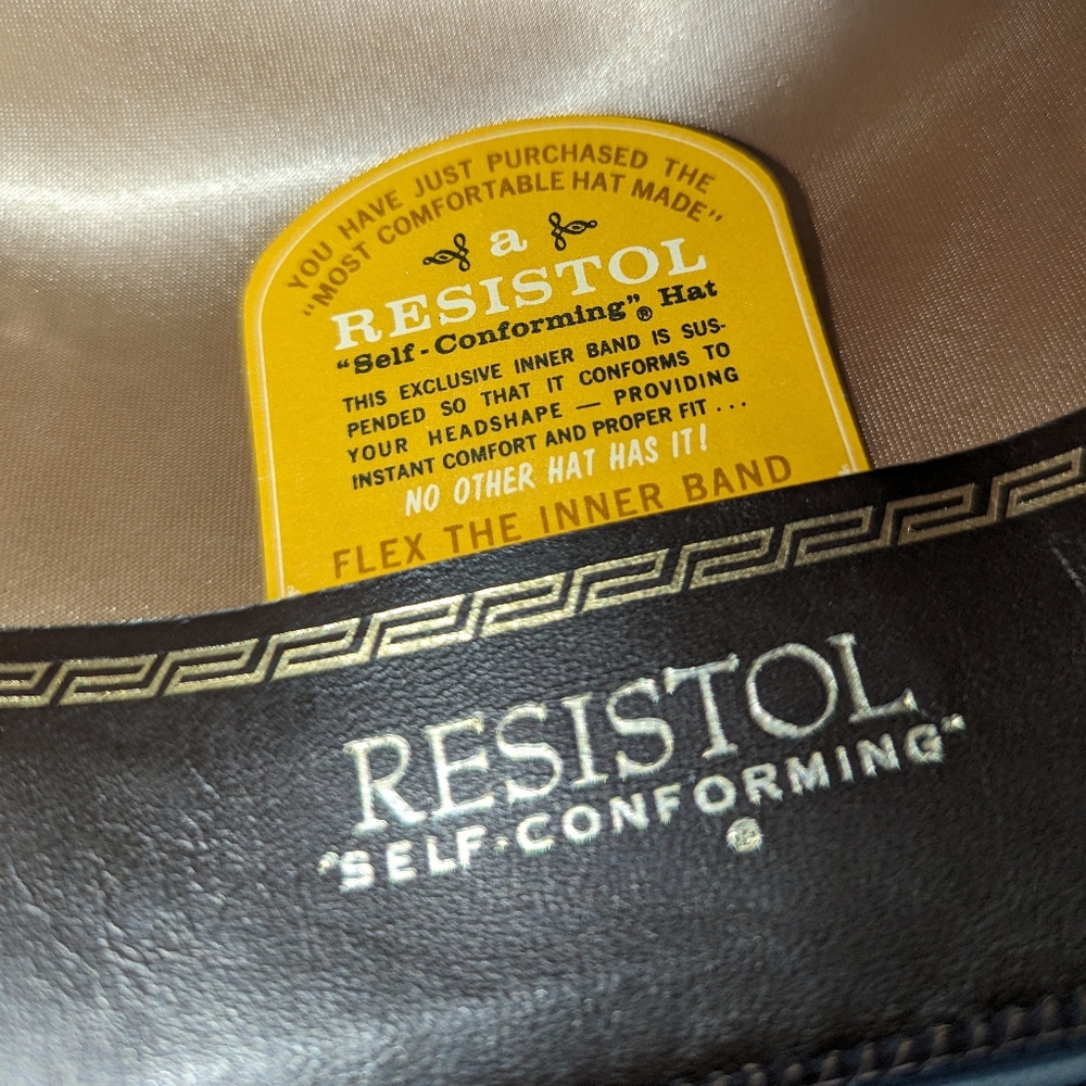 SOLD ------- RESISTOL cowboy hat in vintage baby blue